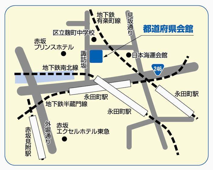 県東京事務所地図