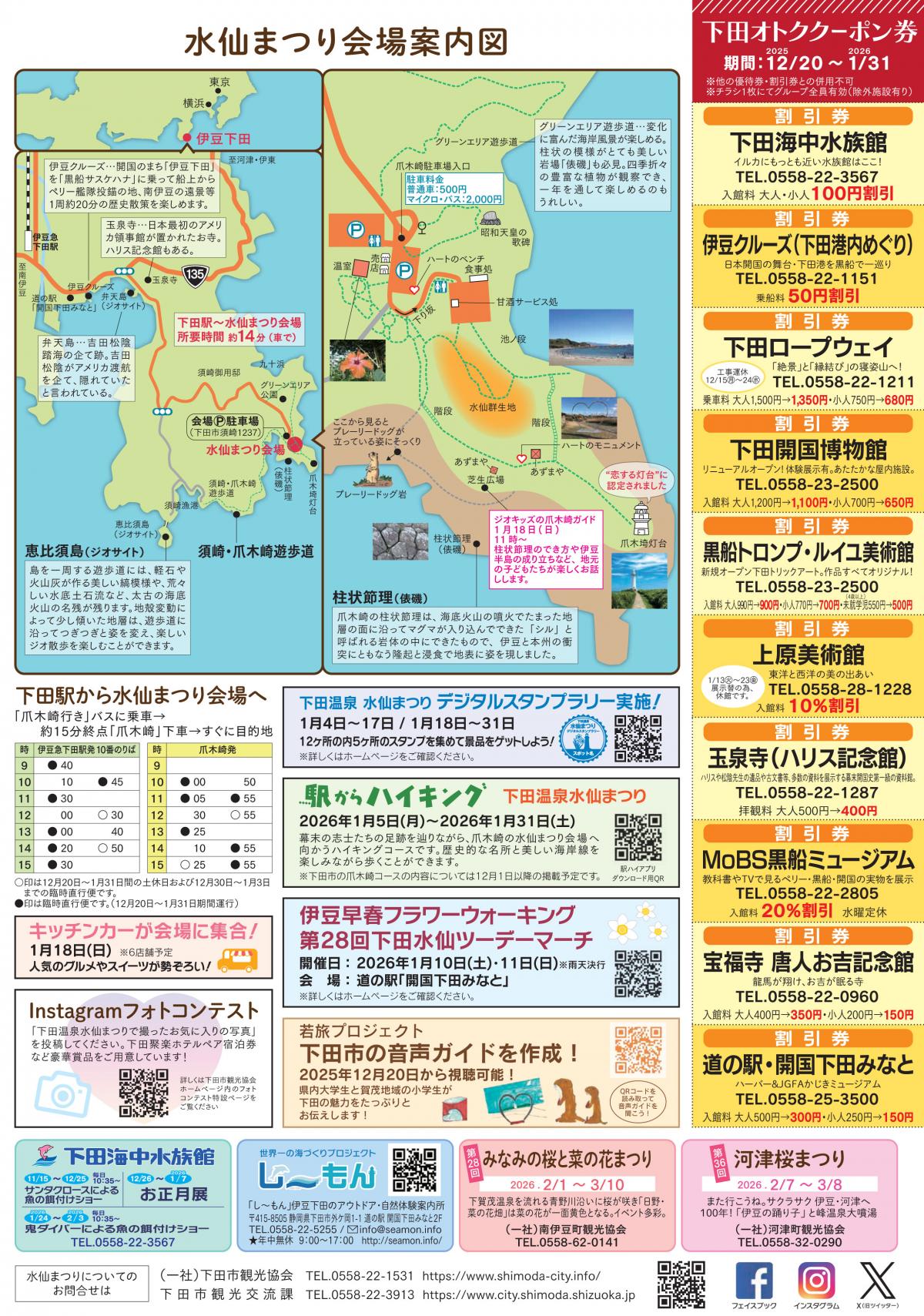 2025下田水仙まつりチラシ裏
