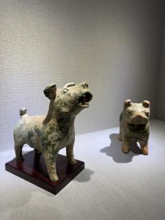 緑釉薬の犬