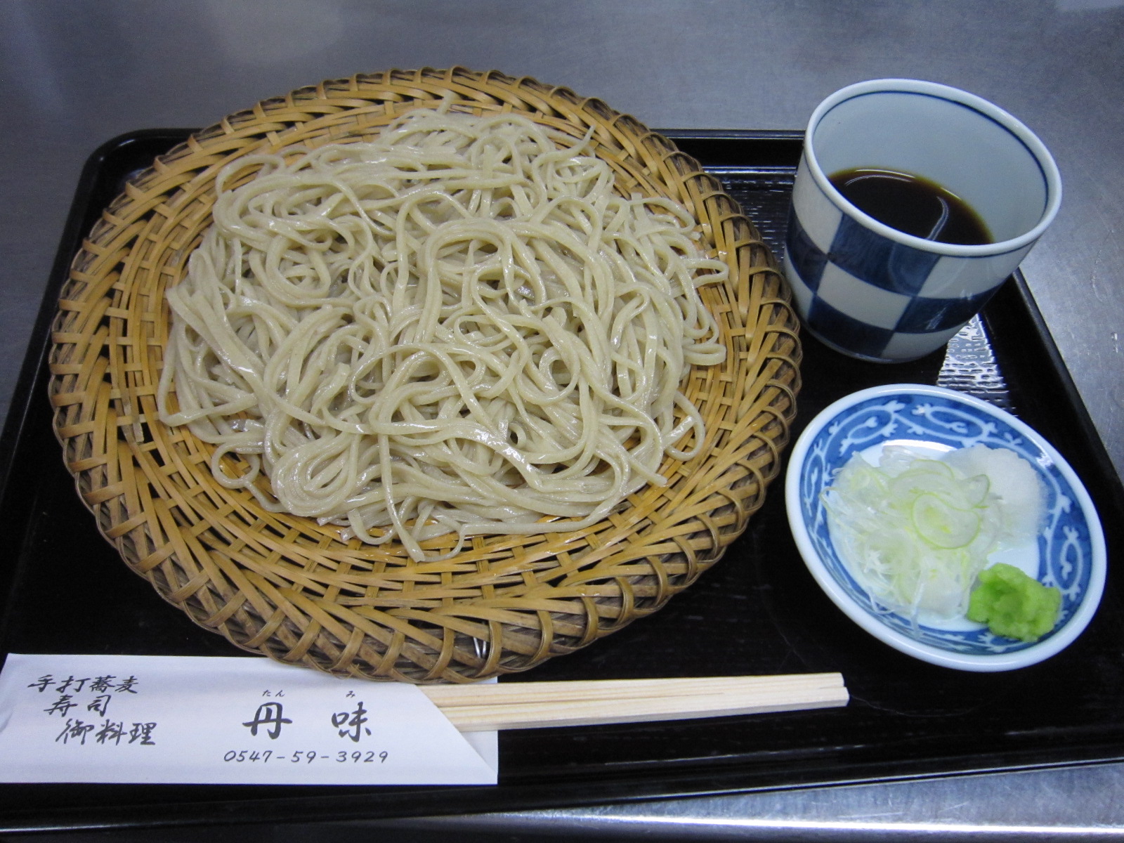 手打ち蕎麦を提供しています