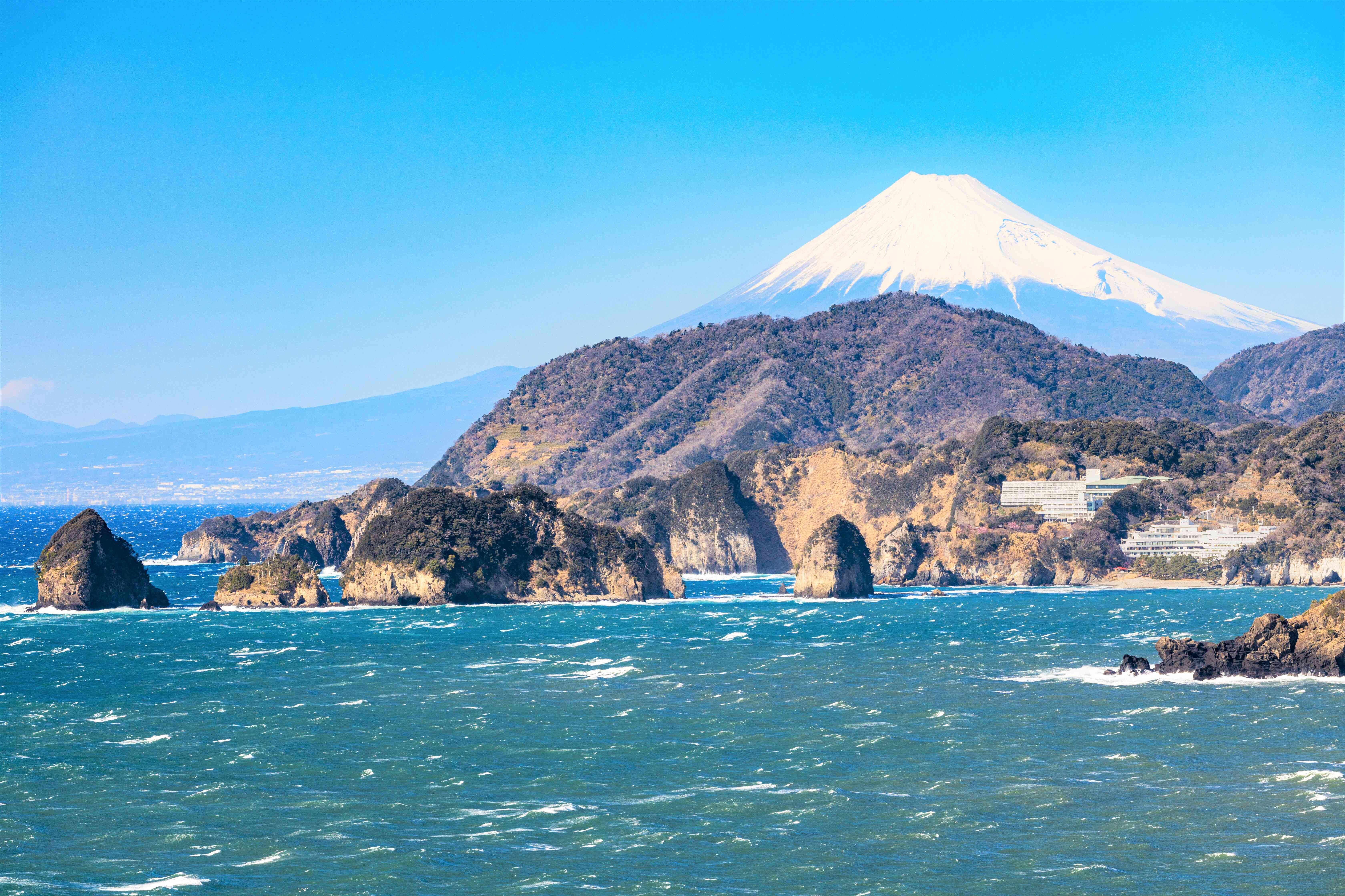 待避所から見た富士山