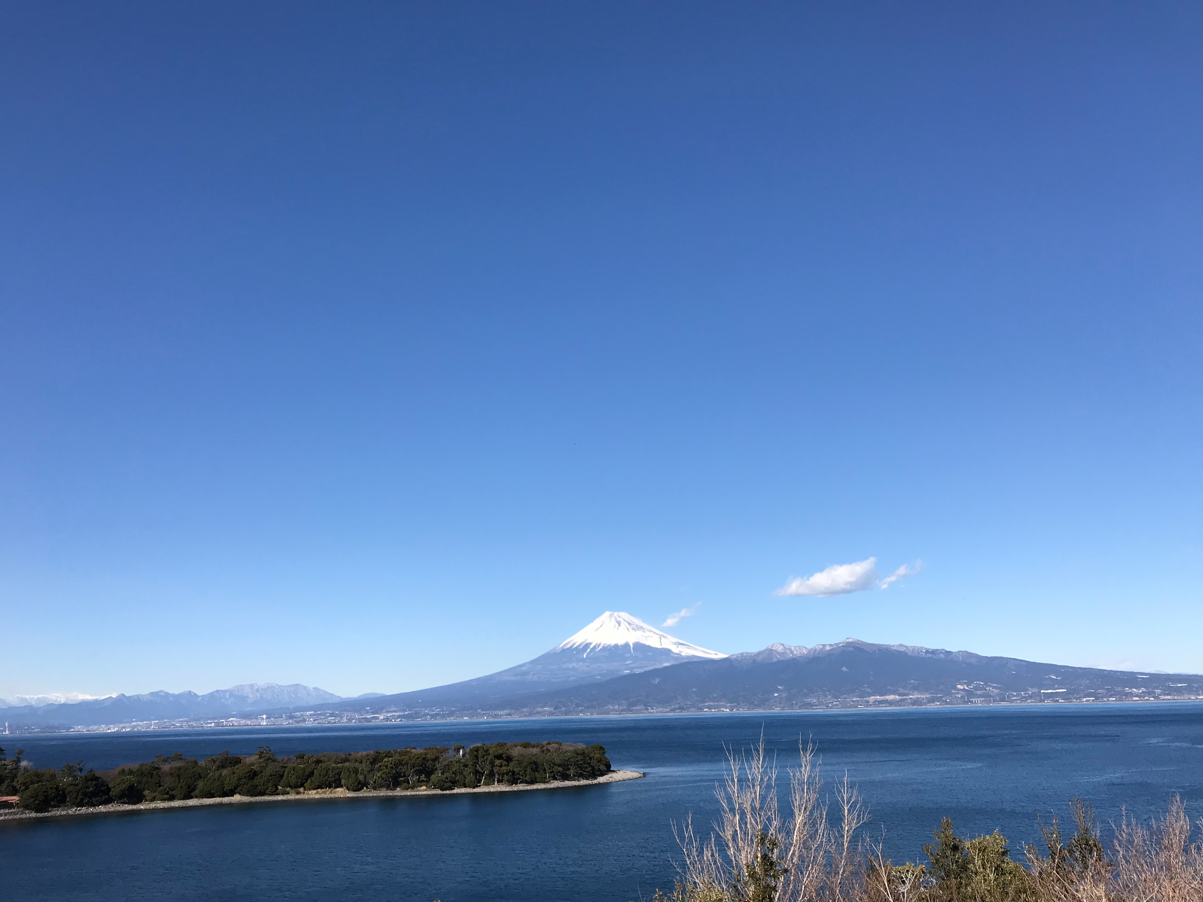 大瀬岬と富士山