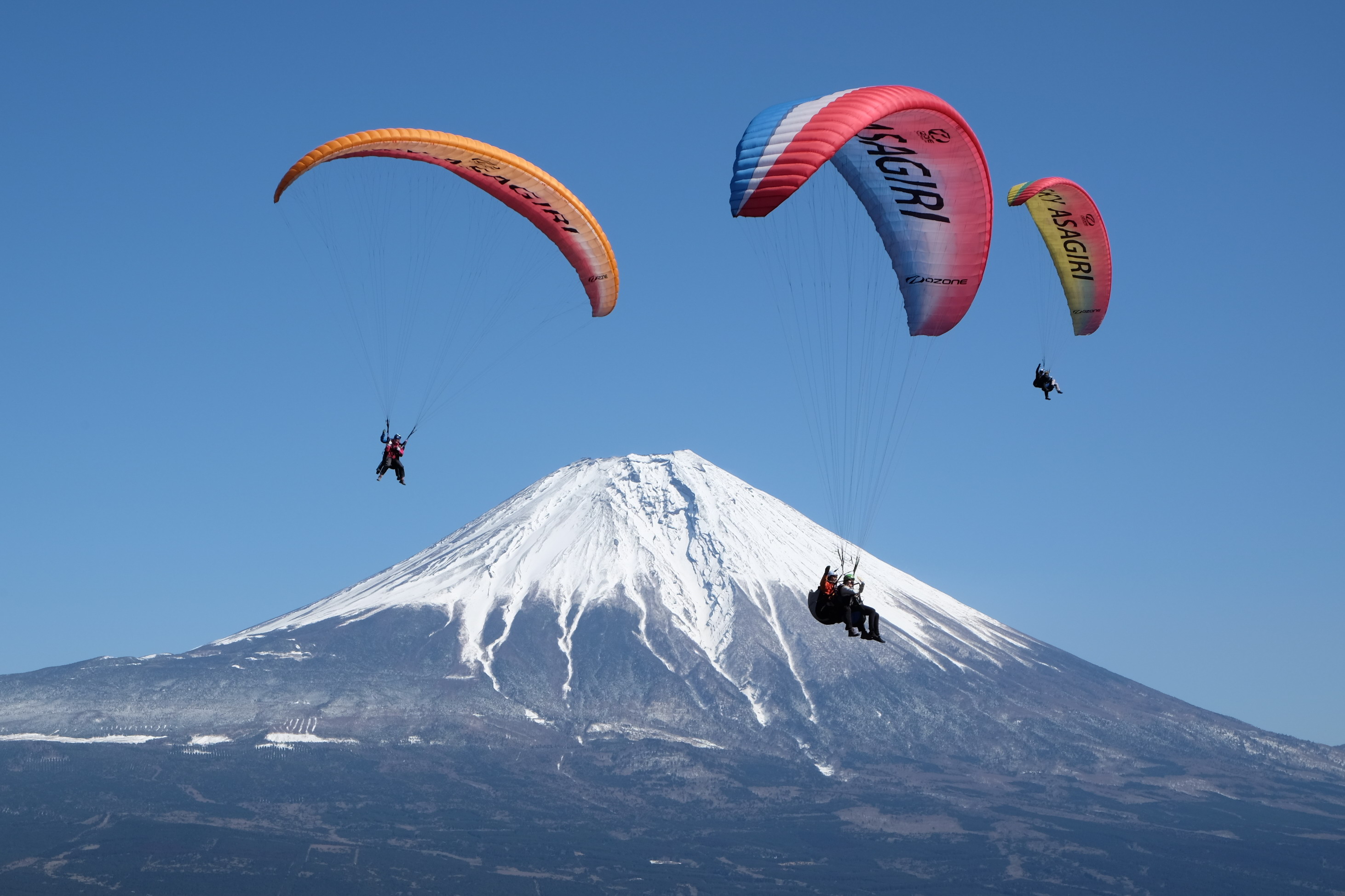 富士山を目の前に空中散歩ができます