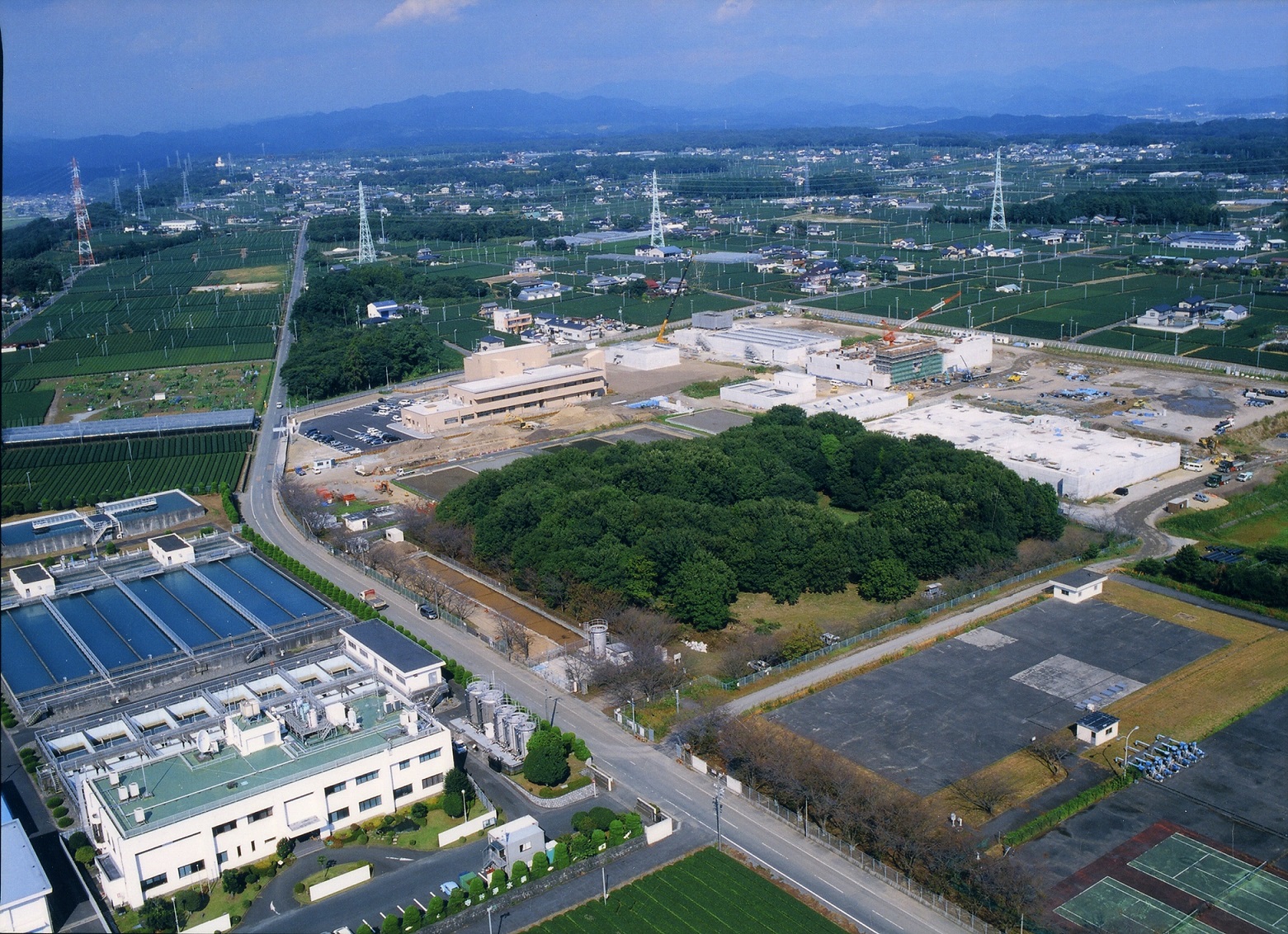 長者屋敷遺跡空撮
