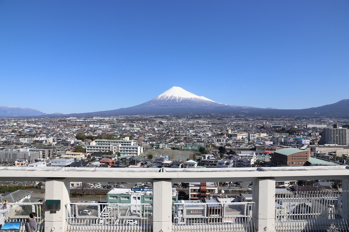 ふじさんてらすMierulaから望む富士山