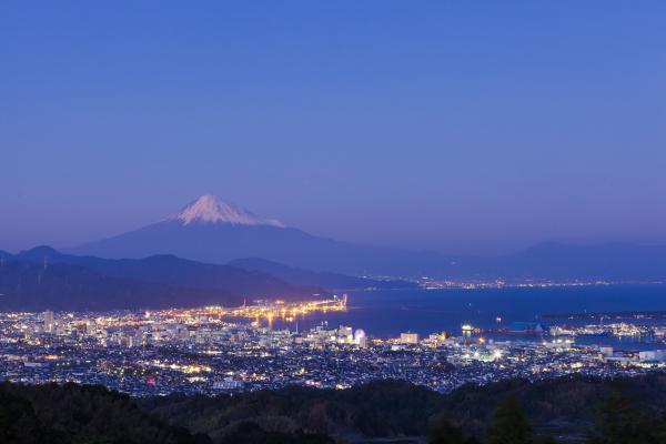 駿河湾富嶽三十六景－第二十二景－日本平ホテル（夜景）