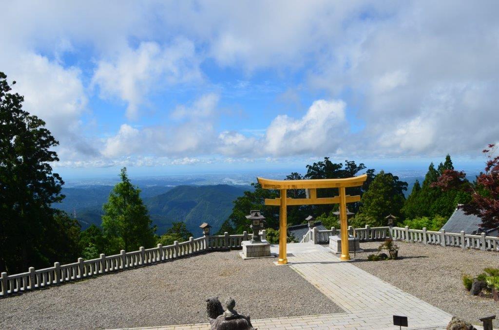 秋葉山より太平洋を望む