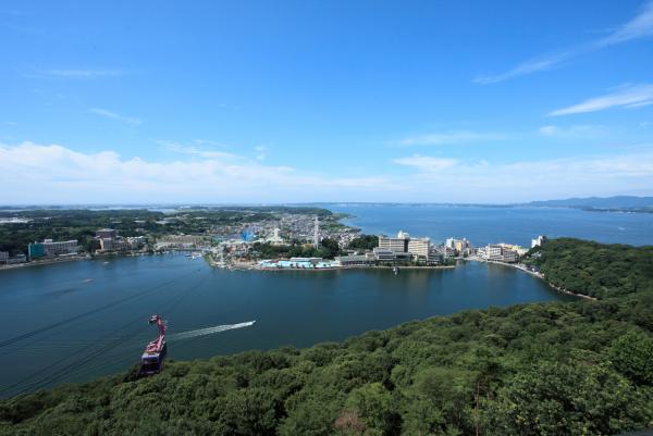 大草山山頂からの眺めは見事