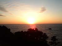 とてもきれいな夕日が見れます。