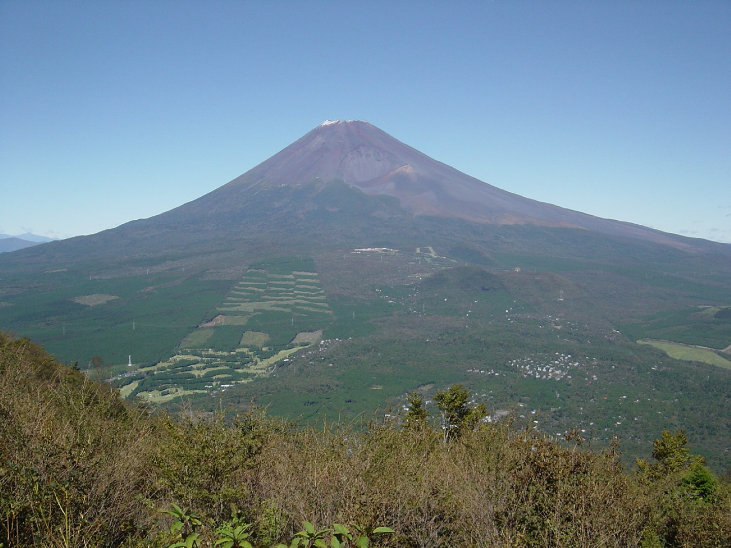 富士見台から富士山を望む