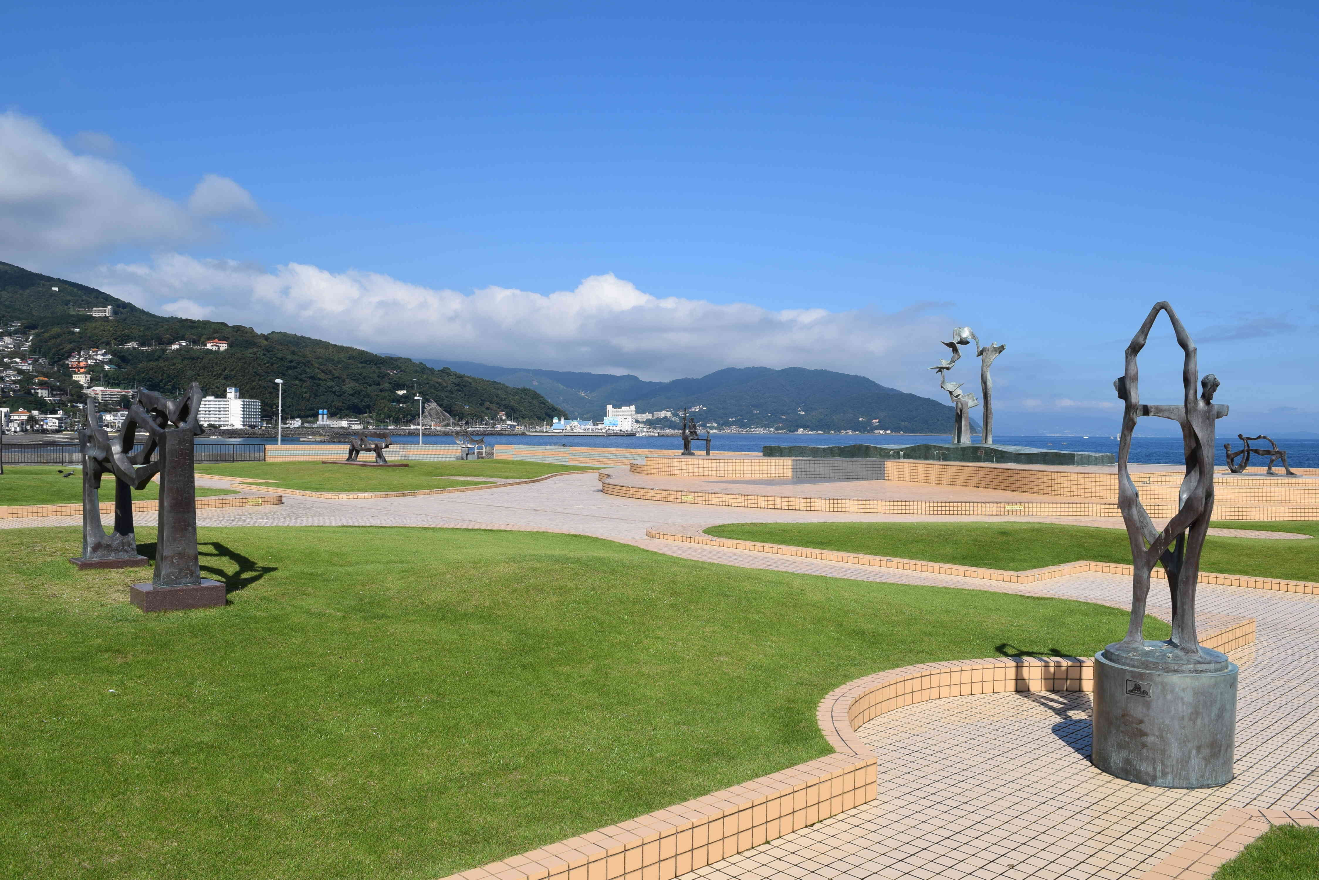 海沿いに造られた海浜公園