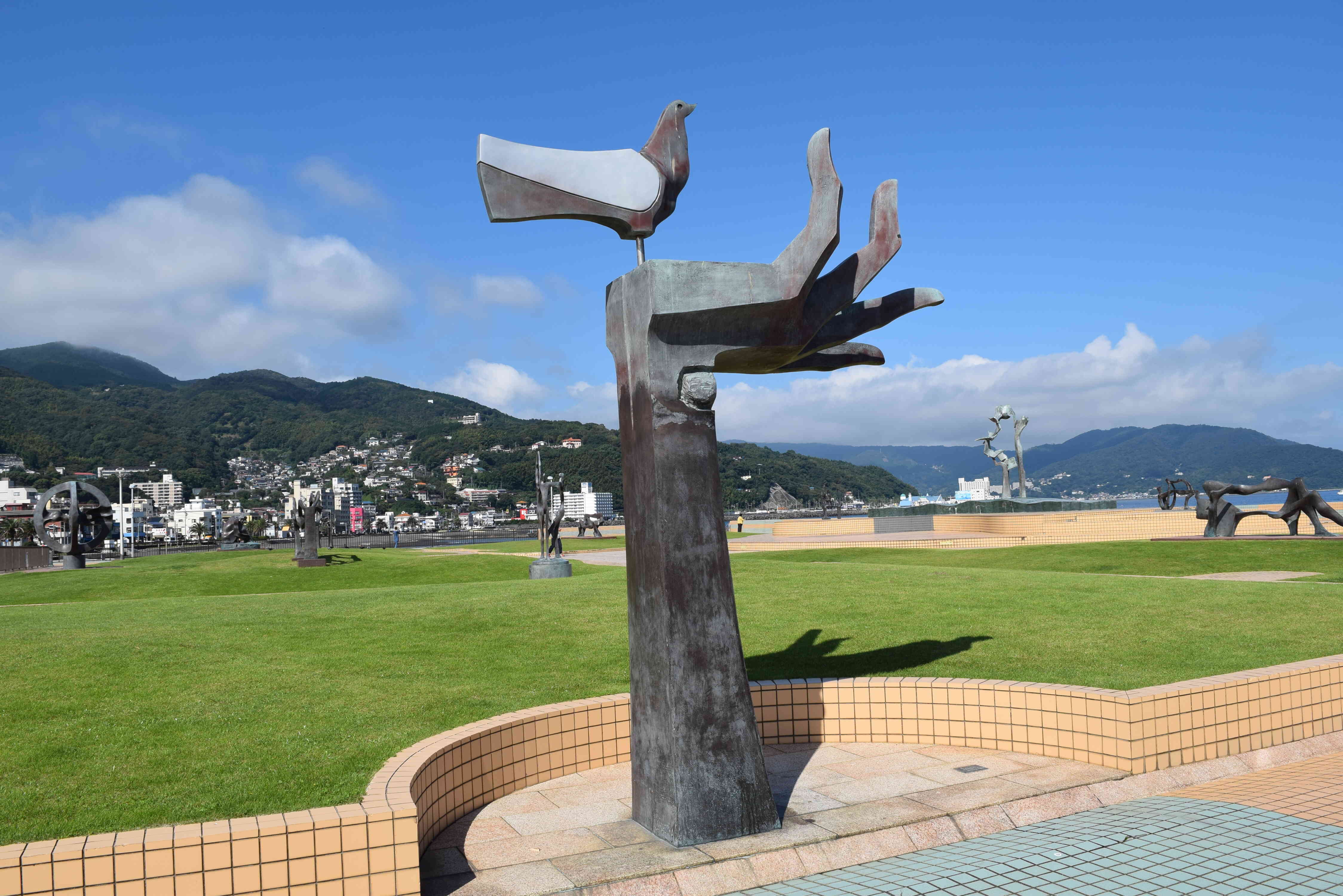 海沿いに造られた海浜公園