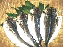 朝食の西伊豆産アジの干物は絶品です。