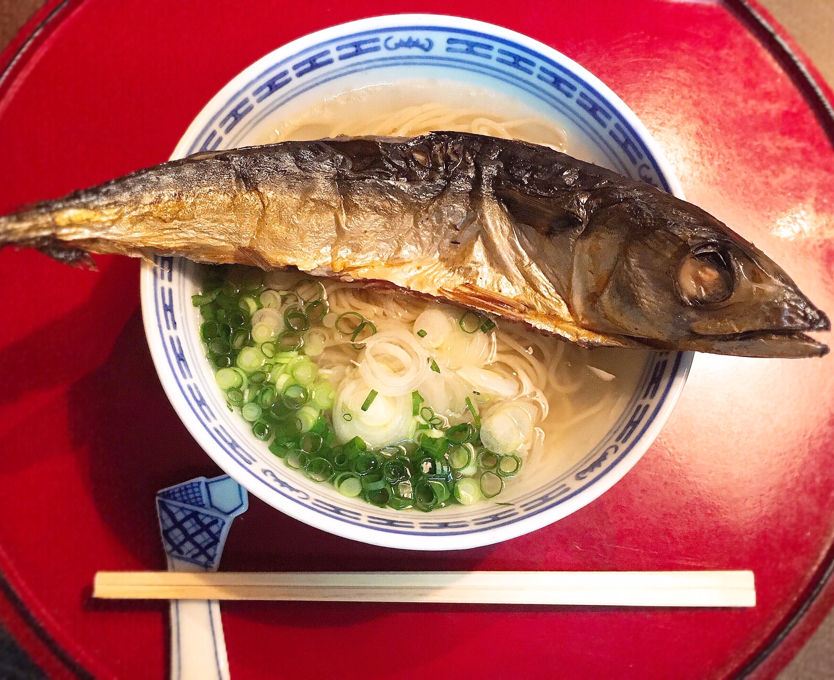 「焼津　鯖ラーメン」調理例