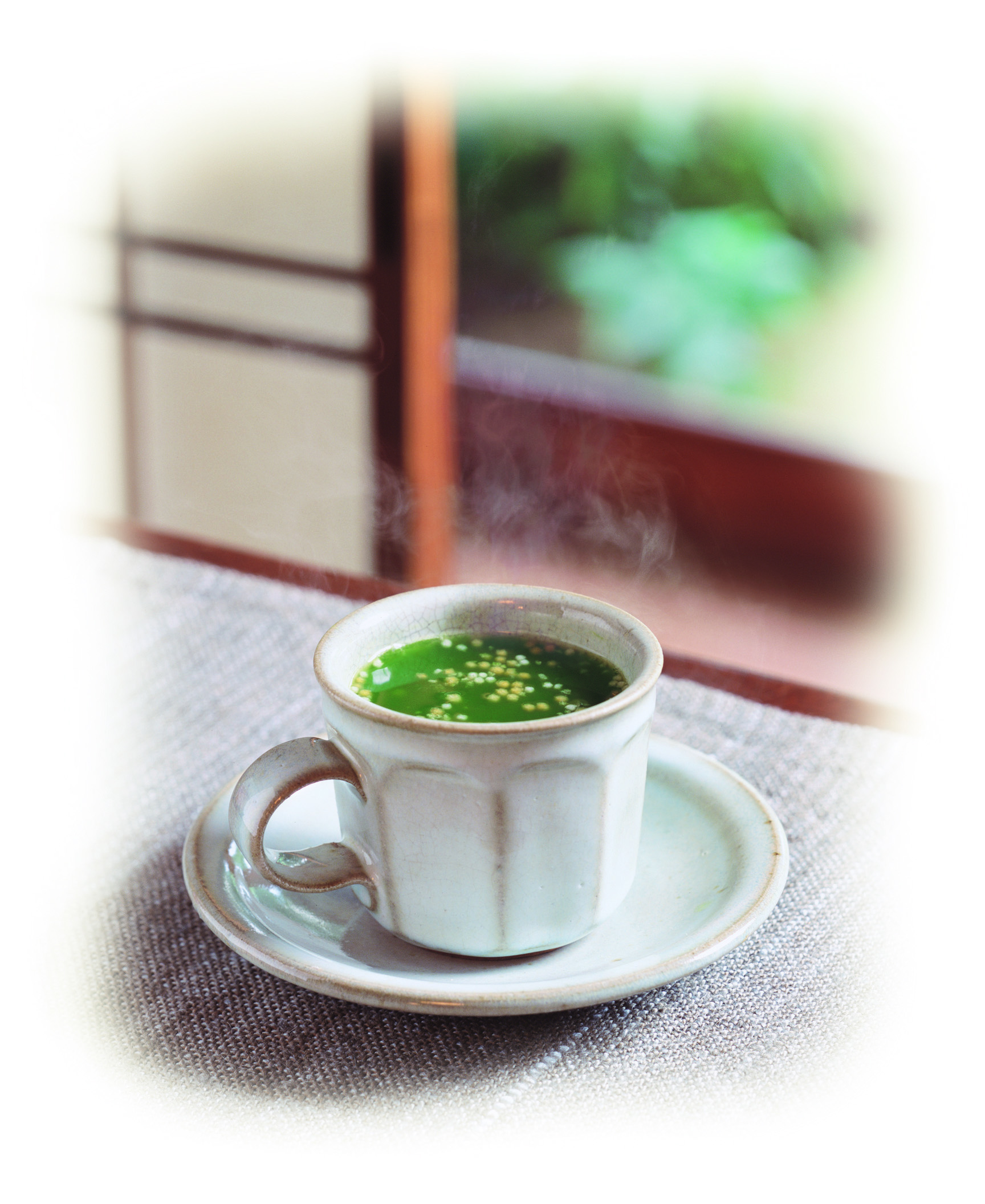 うす茶あられは、昭和９年発売の抹茶と砂糖をブレンドしたロングセラー商品。
姉妹品にウス茶糖があります。