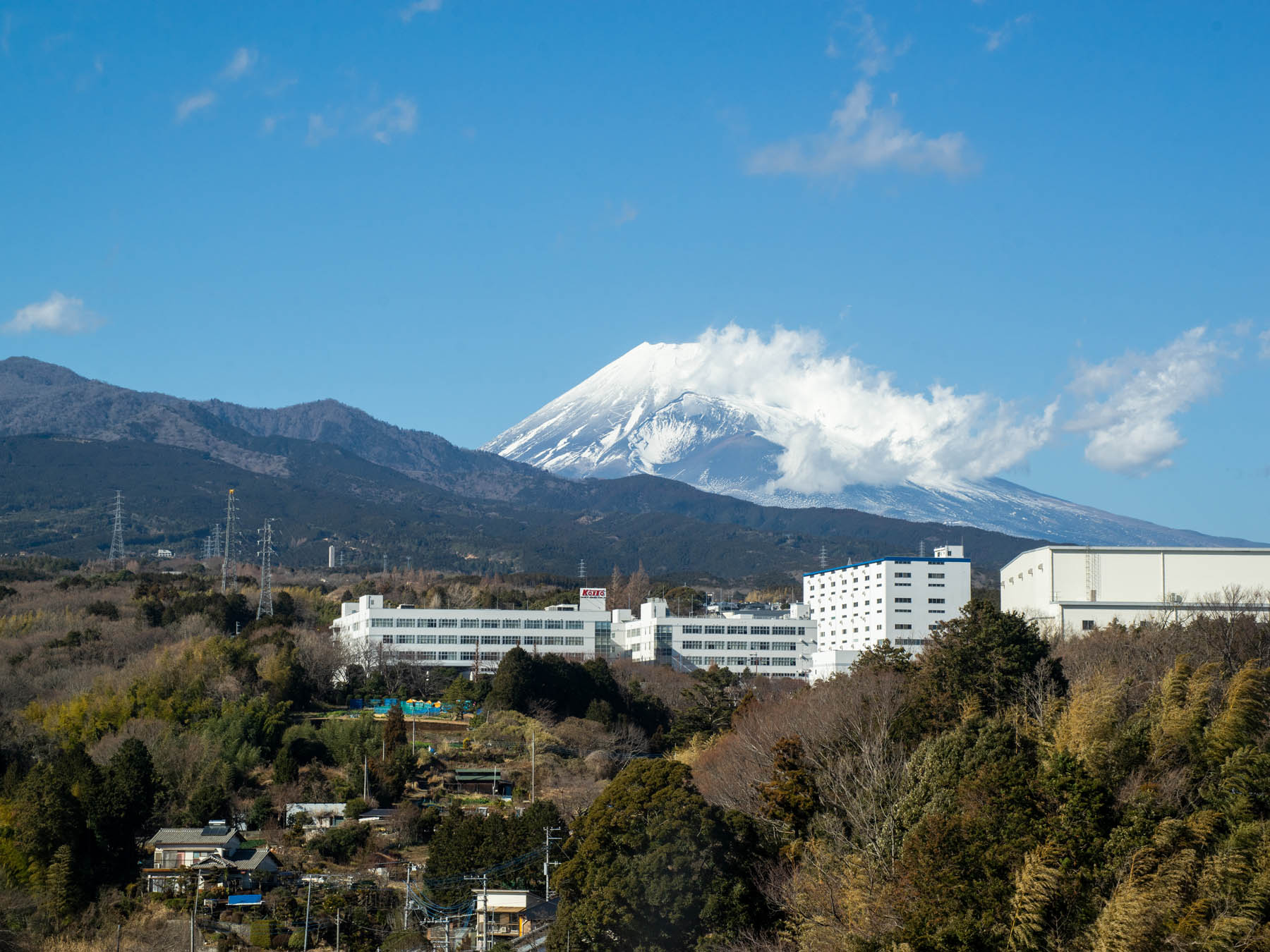 ホテルの中からの景色