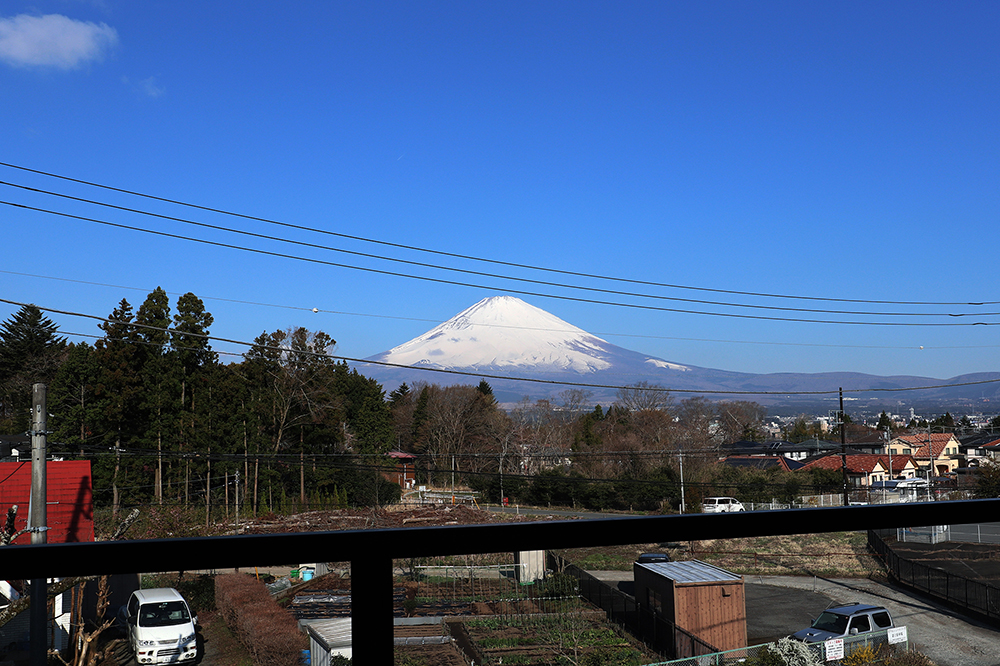 客室からの富士山