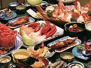 清進丸が獲った海の幸を使った夕食