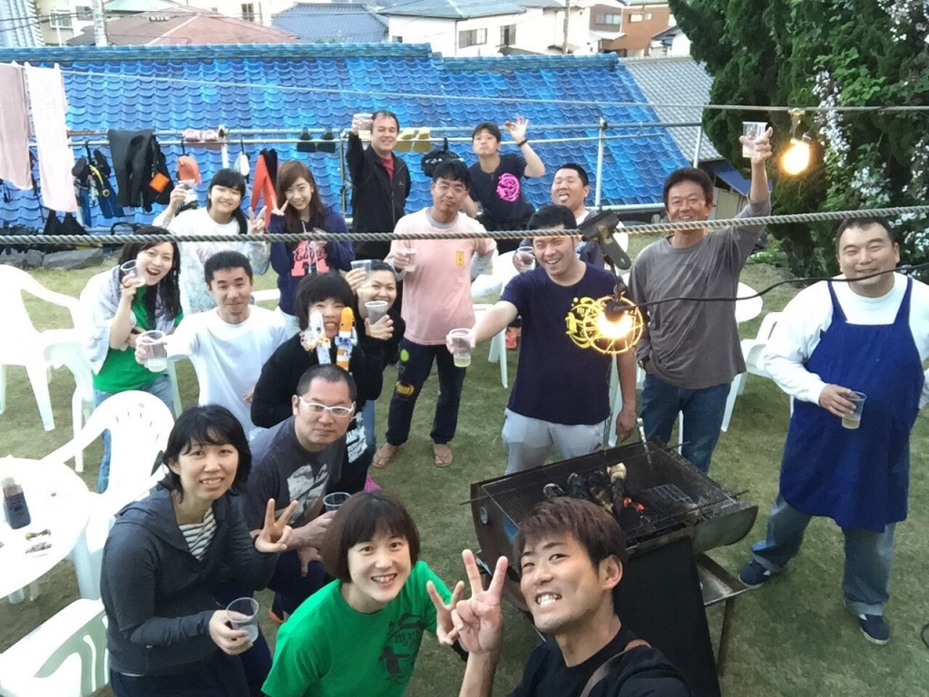 お庭でBBQもできます。