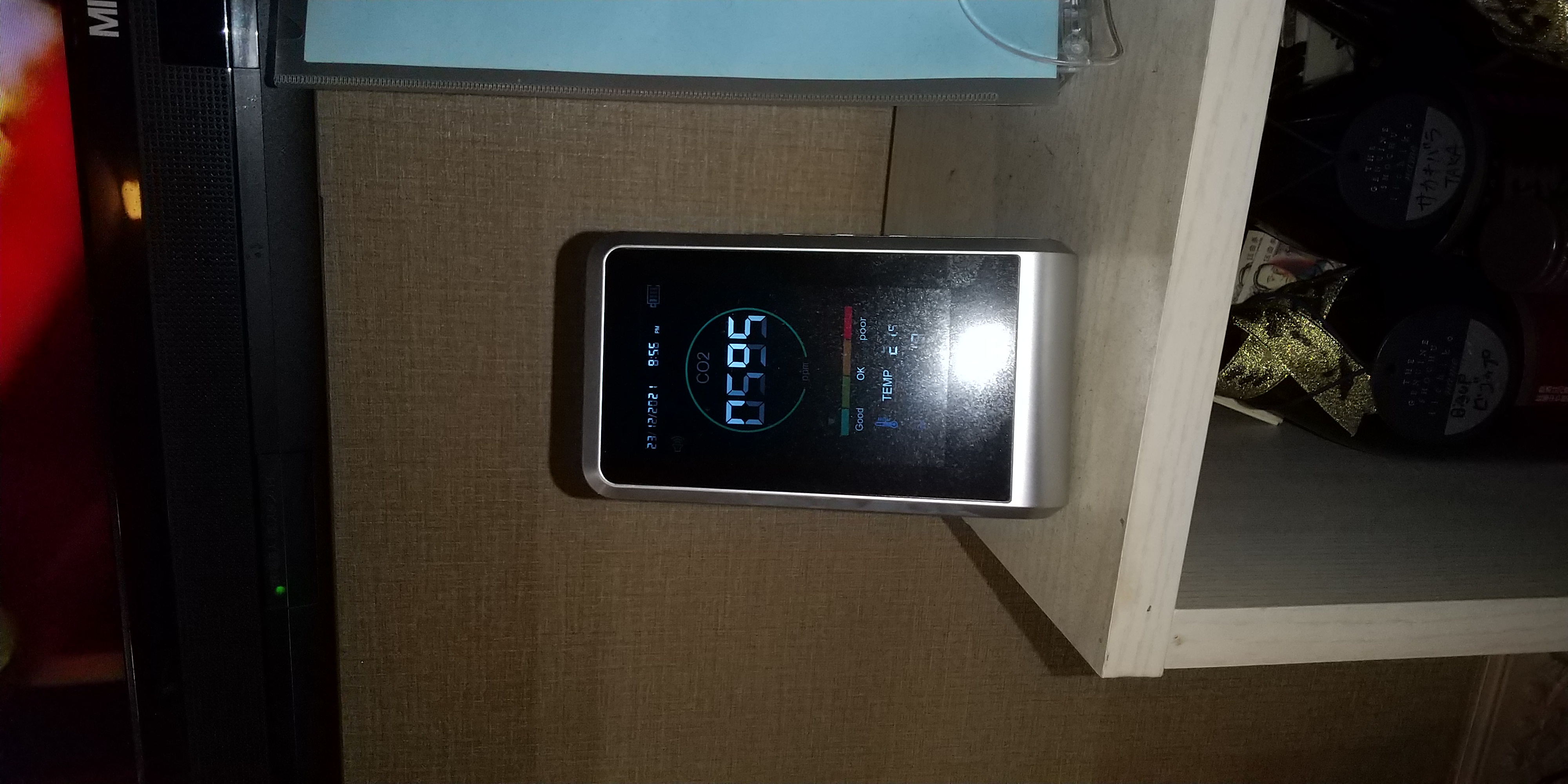 二酸化炭素検知器です。