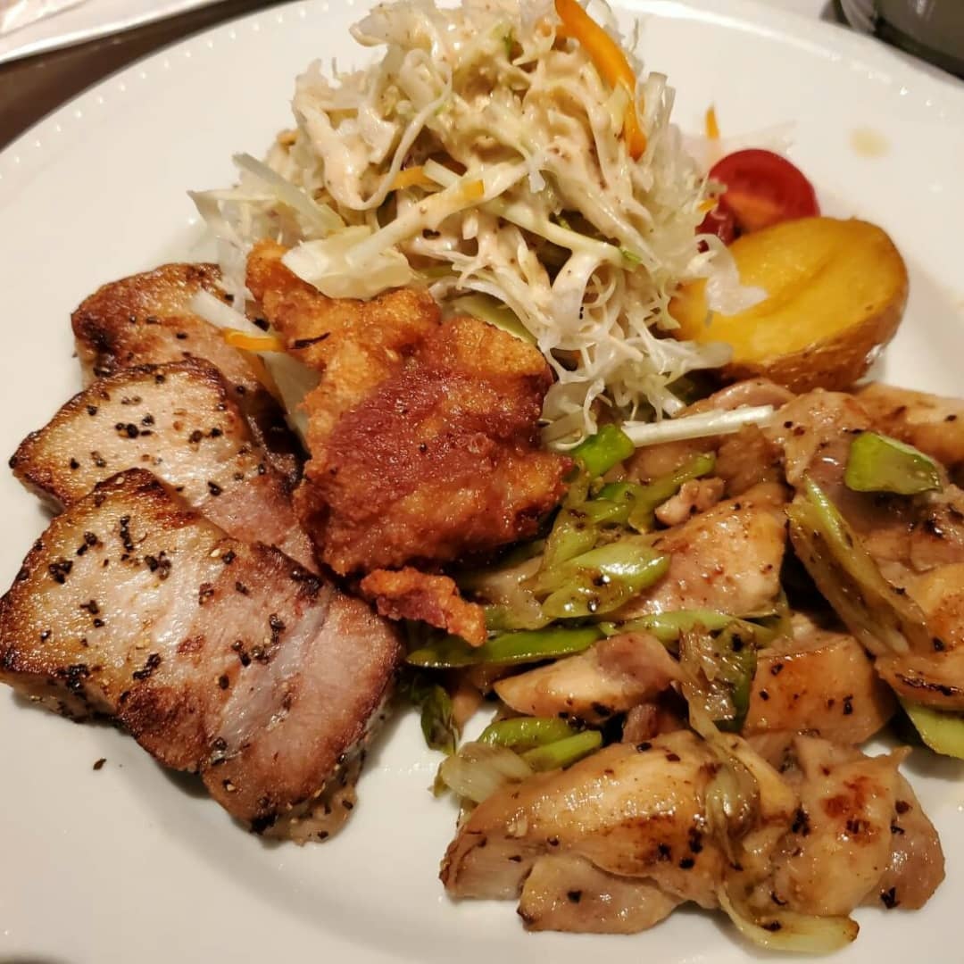 お客様のリクエストの肉肉ランチ