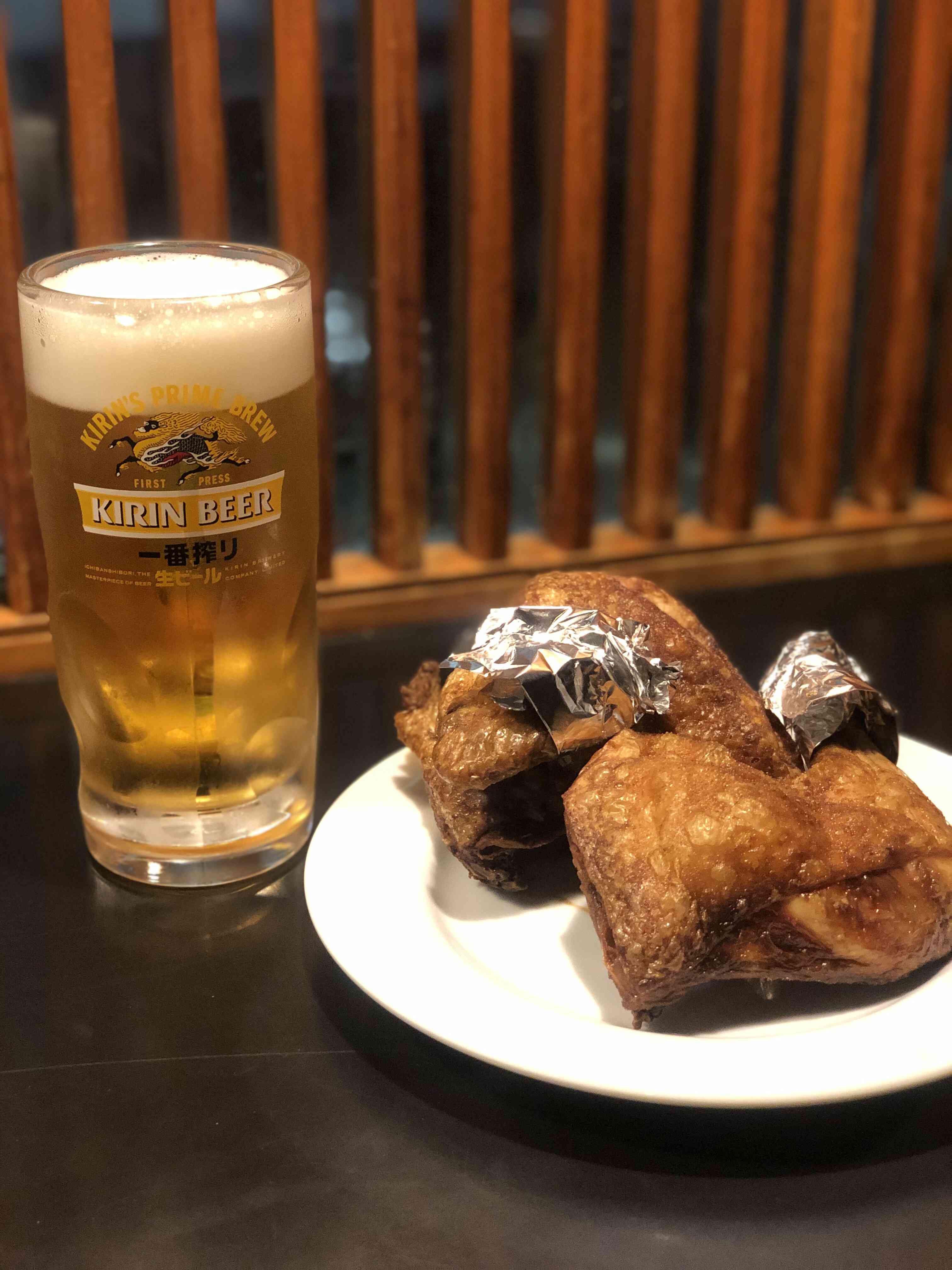 自慢の鳥の素揚げです