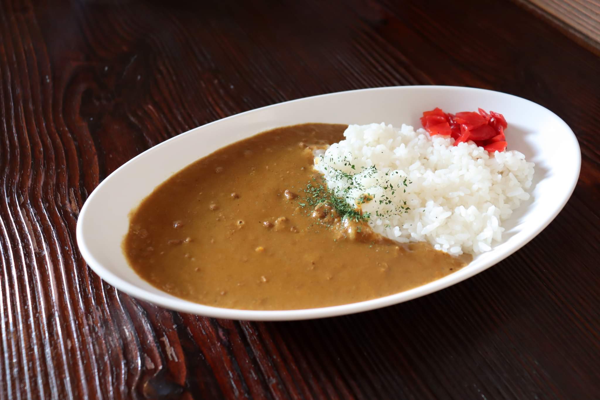 自慢の本格スパイスカレー 「カレーライス 700円」 「ミニカレー 350円」