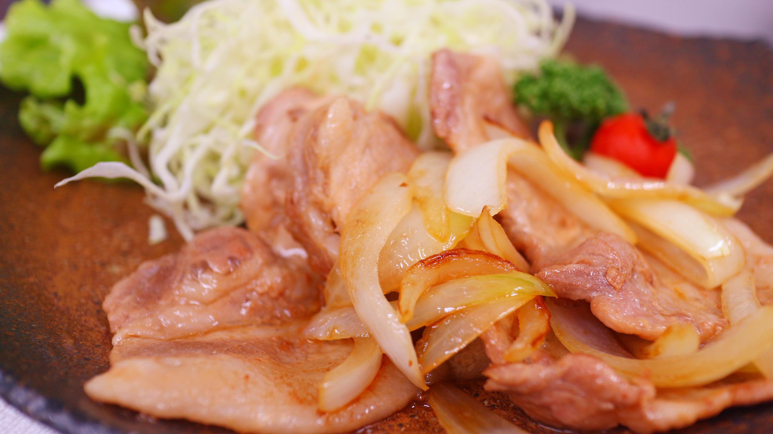 定番人気の一つ「生姜焼き定食」