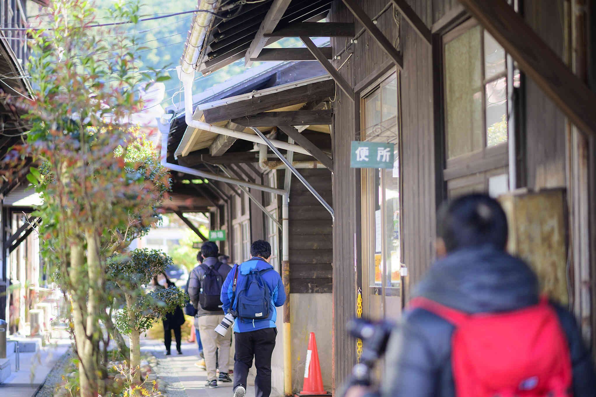 昭和15年に建てられた運転区事務室。洗濯機や会議室は現在でも使用されている。