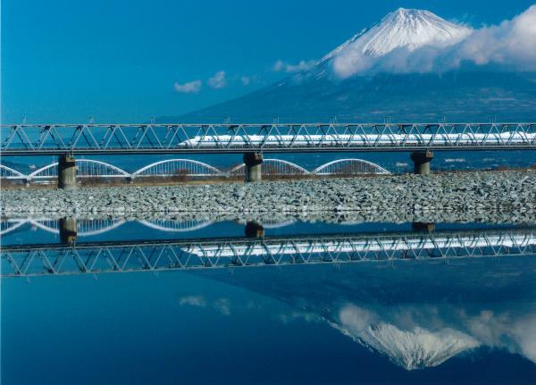 駿河湾富嶽三十六景－第十九景－富士川鉄橋