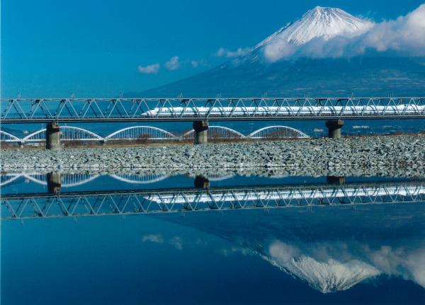 駿河湾富嶽三十六景－第十九景－富士川鉄橋