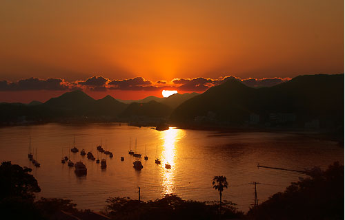 全客室からの夕景