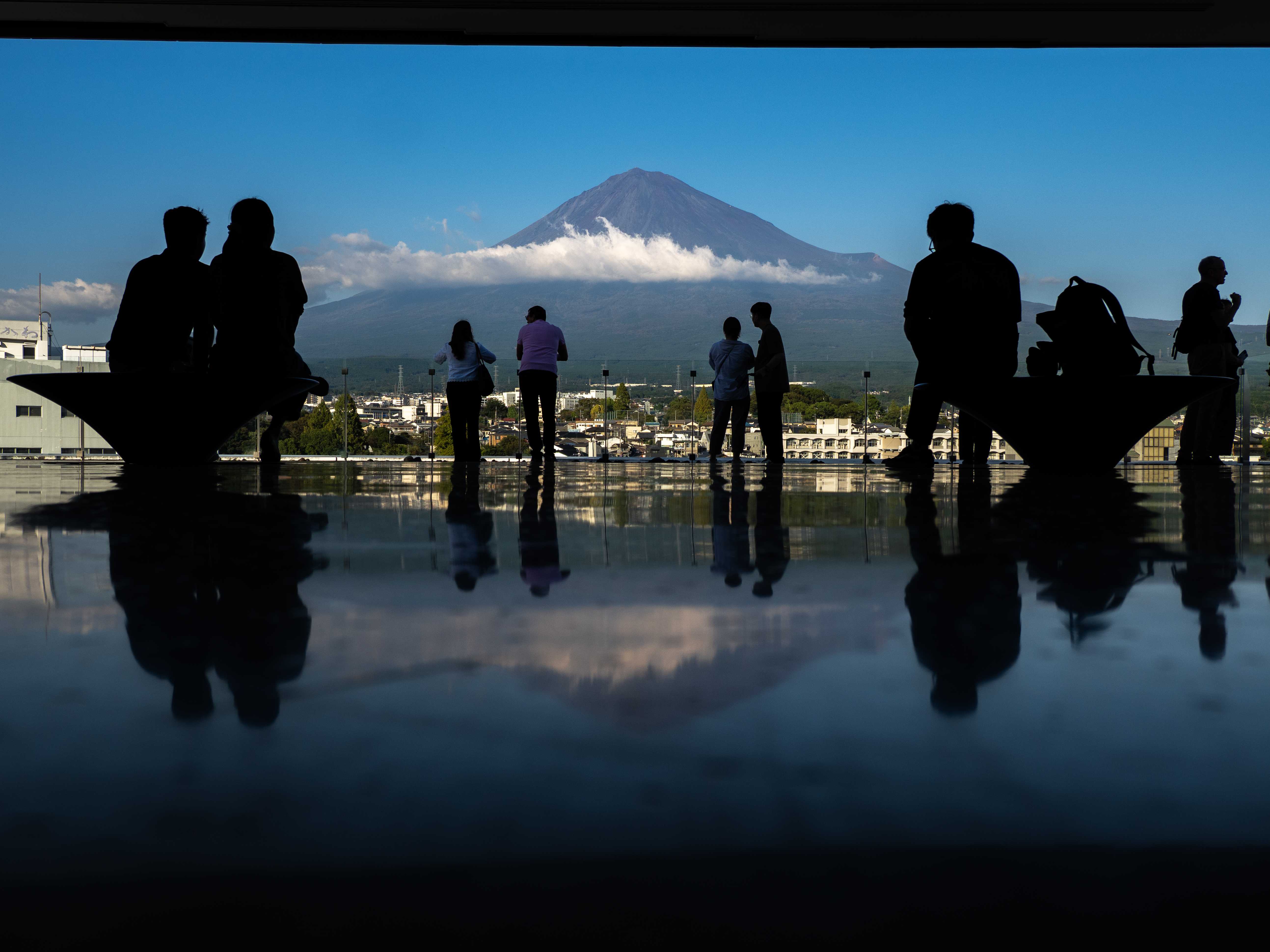 富士山を中心に