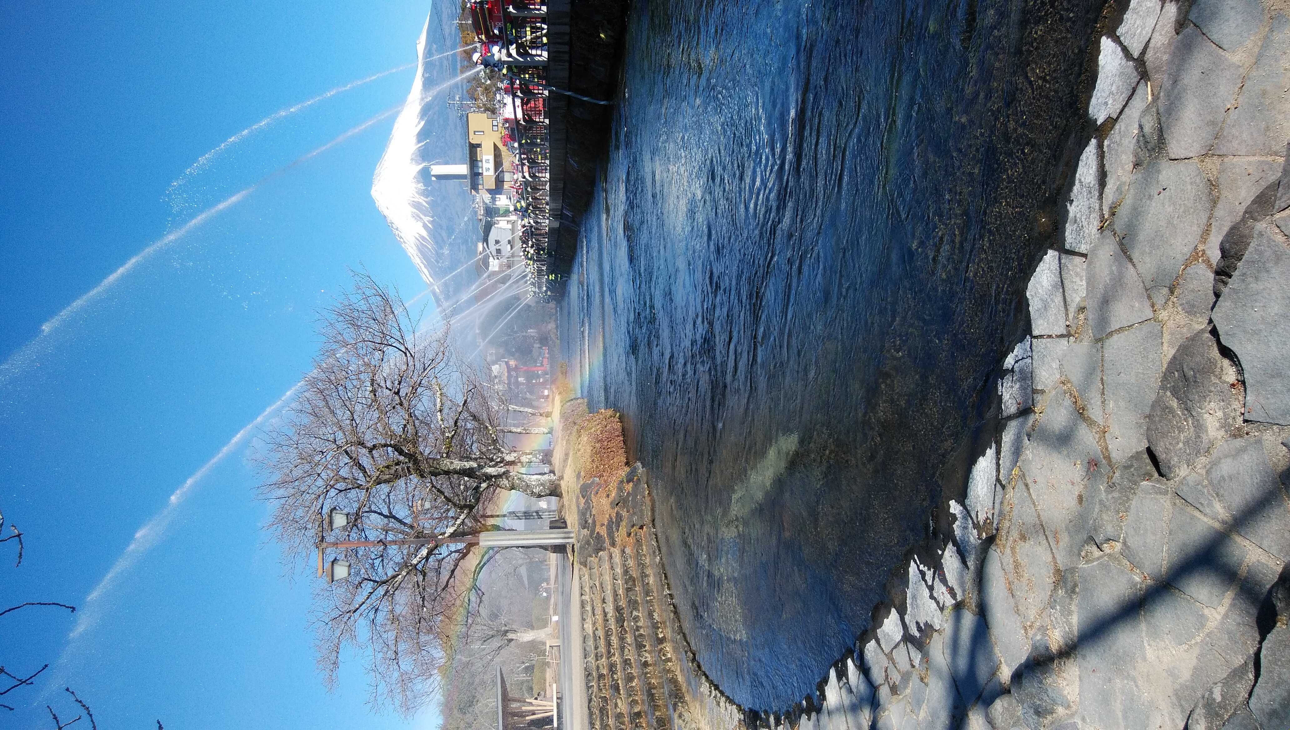 出初め式と富士