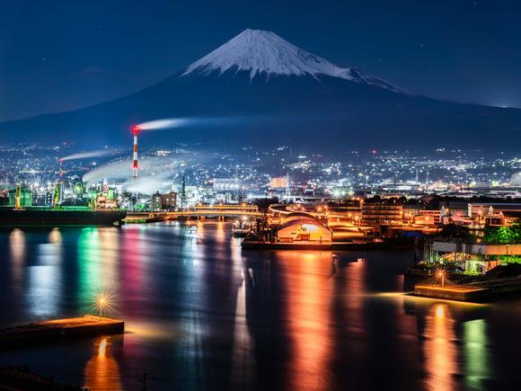 富士市の工場夜景