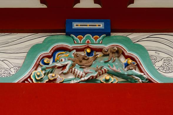 蟇股の獏の彫刻には平和を願う家康から私たちへのメッセージが込められている