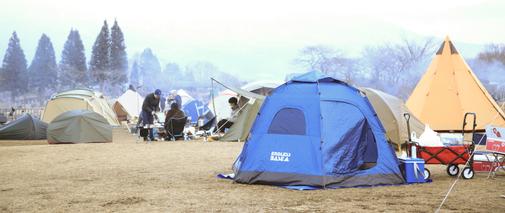 テントが沢山です！