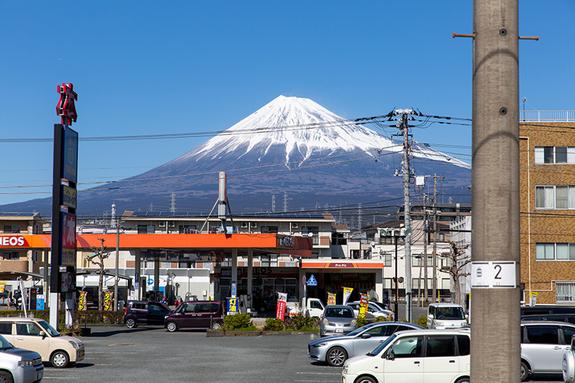 本吉原駅からの富士山ビュー