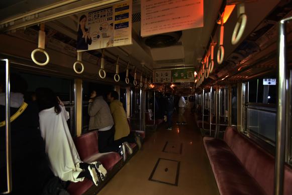 夜景電車の中