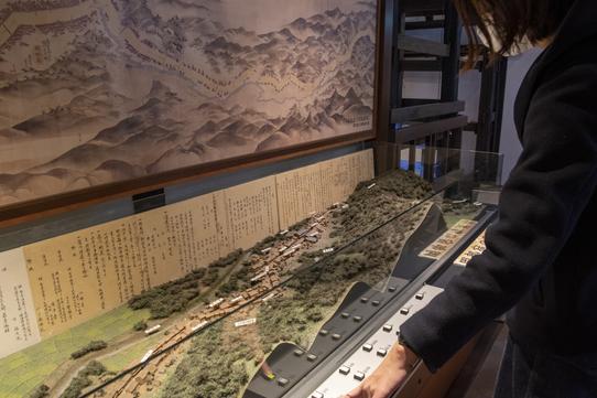 東海道の様子がわかるジオラマ模型