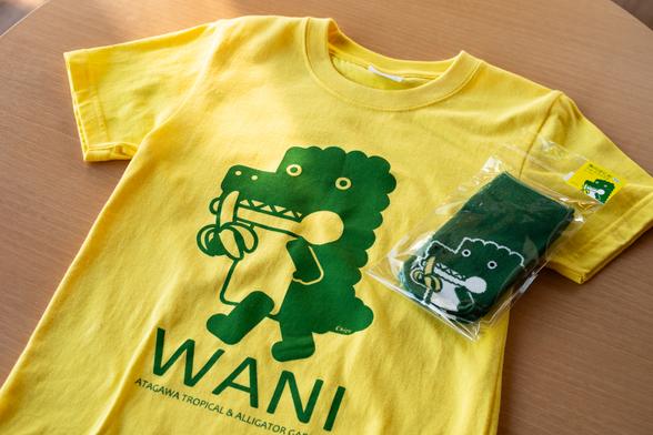 「バナナワニ園オリジナルTシャツ」2,400円。「熱川ばにおソックス」550円