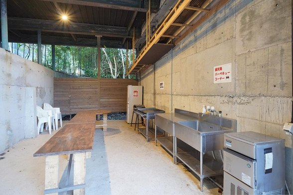 雨の日も安心！全天候型BBQコーナー※要事前予約、別途有料（画像提供：TRIPTO）