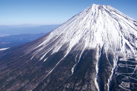 上空からの富士山