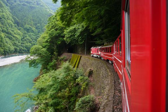 南アルプスあぷとライン　車窓から