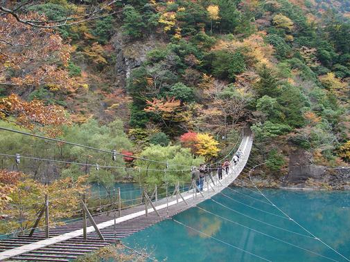 寸又峡 夢のつり橋