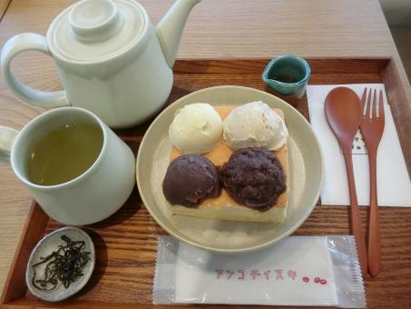マタイッコタベタイカフェ　あんこホイップパンケーキ