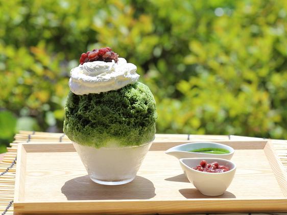 濃茶仕立ての抹茶かき氷
